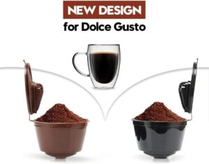 Coffee Filters - For Dolce Gusto Coffee Capsule Plastic Capsule Refillable Reusable Compatible with cafe Dolce Gusto Refill Cup Use 150times (1pcs Random Color)-B08C7LRHQ1