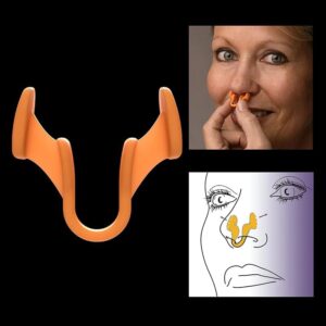 offer Silicone Anti Snoring Nasal Dilator Improve Sleep Silicone Nose Clip Sleeping Aid Prevention Gadget Anti-Snoring Devices (Random Color)-B0DXD6Z29X