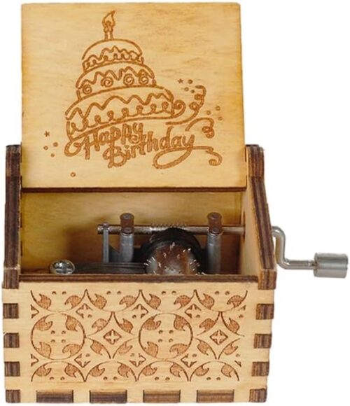 MySouq-Store 1Pcs Handy Music box Gifts for happy birthday wooden Randomly Shape (Random Color) (R)-B0DJN65ML9