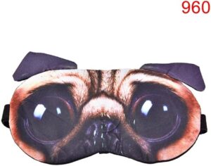 1Pcs Natural Sleeping Soft Blindfold Eyepatch Women Men Sleep Eyeshade Eye Cover Cute Cat Dog Sleep Mask Eyeshade Cover Eye Mask (960)-B0DPNL3FM6