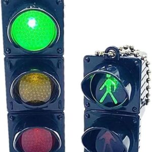51f7TL7SqqL._AC_SX679_ 3D Traffic Light Key Chain Creative Backpack Pendant Car Key Pendant Safe Traffic Promotion Gift Key Hanging Decoration-B0DJRHNKQL
