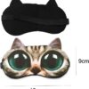 [1Pcs - A2] Animated Cartoon 3D Starling dog eyes Sleep Mask Ice patch Light Shading Cover eyemask for Women Girls Kids (967)-B0CP8JXLYR