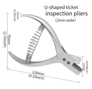 1Pcs U-shaped Notch Punching Pliers DIY Steel Pattern Hole Notcher Sewing PliersTailor Opening Pincers Tailors Fabric Punch Marker-B0DW5GR3MQ