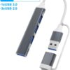 8-IN-2 USB HUB 3.0 USB C HUB Dock Station 5Gbps High Speed Transmission USB Splitter Type C to USB OTG Adapter For Macbook Pro (7-IN-2, CHINA)-B0DX852HFM