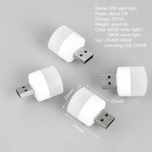4 / USB Plug Night Light Mini USB Small Book Lamps LED Reading Light Eye Protection Desk Lamp for Bedroom Household Bedside-B0BY2Z1M7C