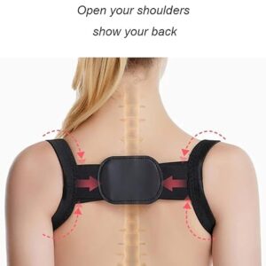 (1PC) (Black, L weight below 65KG) Back Posture Corrector Belt Adjustable Shoulde Neck Spine Reshape Body for Column Posture Correction for Women Men Straightener-B0DY7XTVCM