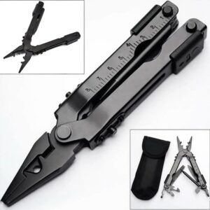 51j+mRI55gL._AC_SL1001_ Multifunction Folding Pliers Stainless Steel Bottle Opener Screwdrivers Outdoor Crimper Wire Cutter Pocket Multi-Tool For Car Office Home Bic and More with Belt Holder-B0DVQ5DH2R