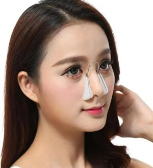 (1Pcs)  Nose Shaping Corrector Bridge Lifting Up Nose Straightener Nose Shaper Clip Nose Lift-Up Shaper Silicone Nose Lifter (Pink, Normal)-B0DF7CGZ2L