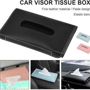 51mOdX9ZbyL._AC_SX569_ 1Pcs Leather Sun Visor Napkin Box Holder Hanging Car Mask Holder Shading Tissue Case Organizer Auto Storage Decoration Craft-B0B4WNG43C