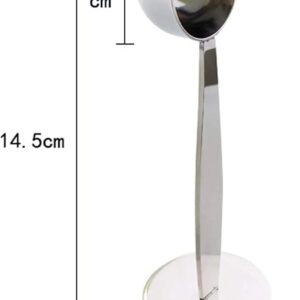 [1 PCs] Coffee Bean Press Espresso, Rumanle Stand Coffee Measure tamper spoon Stainless Steel Coffee & Tea Tools Measuring Tamping Scoop Coffee Tamper (1 Piece, Silver) 5 Cm diameter