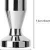 HKzzy Coffee Tamper, Stainless Steel Espresso Coffee Bean Press Base Espresso Tamper 51mm Tool (Silver(51mm))-B0CF1JRPBP