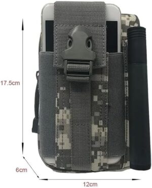 Men Waist Pack Bum Bag Pouch Waterproof Tactical Military Sport Hunting Belt Molle Nylon Mobile Phone Bags Travel Tools (ArmyGreen)-B0CYF75DY2