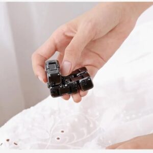 51tRMS82pEL._AC_ Mitu Infinite Flipper Fidget Cube Fingertip Blocks Stress Reliever Toy - Gray X white-B0DXKF6Y8V