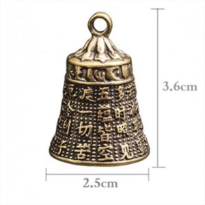 Styles Brass Fortune Chinese Feng Shui Antique Coins Keyring Good Fortune Soild Gourd Keychain Wealth Success Jewelry as Shown (1pc A4)-B0DSTDD6PY