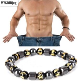 [1PCs] 1pcs Hematite Magnet Bracelets Tiger Eye Stone Magnetic Therapy Bracelet Magnetic Weight Loss Bracelets For Fashion Men Jewelry-B0DT7FL874