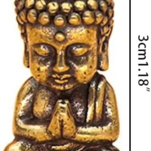 51xeuL6-1EL._AC_SL1000_ Miniature Sakyamuni Buddha Pendant Creative Mini Brass Crafts Mini Buddha Figurine Handcraft Brass Buddha Ornaments Bonsai Small Size:3 * 1.3CM(1.18 * 0.51in)-B0D5YP1384