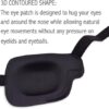 1Pcs-Kid's/Adult Black Adjustable Soft and Comfortable Pirate Eye Patch Single Eye Mask for Amblyopia Lazy Eye ‍ (Left)-B0DBMYJSMW