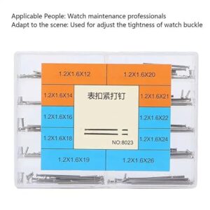 100Pcs Watch Band Clasp Tube Friction Pin Pressure Bars Pins Straps Spring Bar Buckles Rivet Ends Watch Repair Tool Watchmaker-B0DY4DXK3R