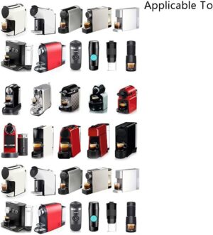 1pc Refillable Stainless Steel Espresso Coffee Maker Capsule Refilling Filter For Machine Reusable Filter Coffee Pods + 40 cover-B0C6DY9VT4