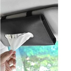51zsUUa-GAL._AC_SX569_ 1Pcs Leather Sun Visor Napkin Box Holder Hanging Car Mask Holder Shading Tissue Case Organizer Auto Storage Decoration Craft-B0B4WNG43C