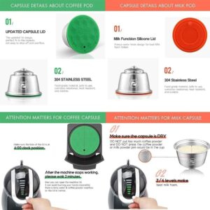 i_Cafilas Gusto Coffee Machine Stainless Steel Capsule Coffee Filter Reusable Stainless Steel Refillable Compatible with cafe Gusto Machines-B0DRJ8KZLL