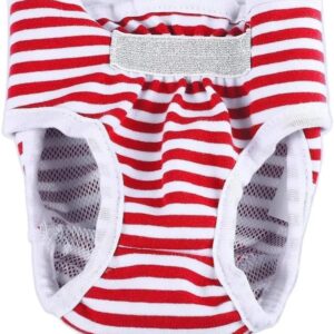 [1 Pcs] Female Dog Shorts Panties Menstruation Underwear Briefs Jumpsuit Pet Physiological Pant Diaper Sanitary Washable Dog Pants (Blue, 2XL, 1, Piece)-B0DVMNV9PY