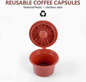 Ksrnsne 3Pcs Coffee Capsules Refillable Steel Coffee Filter Pods Reusable Cup for Caffitaly Coffee Capsule Shell-B0B5GZBBX3