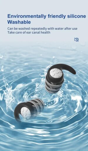 1 Pair Triple Layer Silicone Noise Cancelling Earplugs Suitable for Sleep Swimming Waterproof Noise Filter Creating Random Color-B0DWVB6X7S