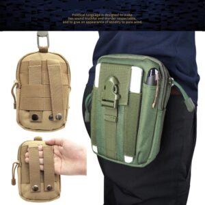 [Camouflage Green] Men Waist Pack Casual Bag Drop Leg Thigh Bag Waist Fanny Pack Belt Pouch Outdoor Sport Fanny Multifunction Pack Phone Pocket CF-B0CVSKK1T2
