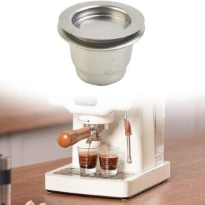 [1 Cpsuls Stainless ] For Reusable Coffee Capsule Stainless Steel Rich Crema Espresso Refillable Filters Pod Fit Inissia Pixie Essenza Mini-B0DC5KYMXC