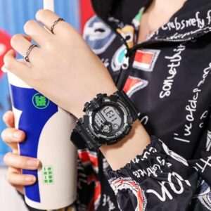 [1Pcs] Kids Watches Fashion Luminous Waterproof Alarm Clock Watches Boys and Girls Student Smart Electronic Watch Gift-B0DX41Z7MN
