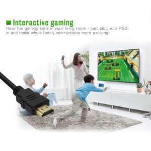 HDMI-compatible Cable Video Cables Gold Plated 1.4 4K 1080P 3D Cable for HDTV Splitter Switcher 0.3m 1m 1.5m HDMI to HDMI Cable (1 M)-B0DWJ1CW8W