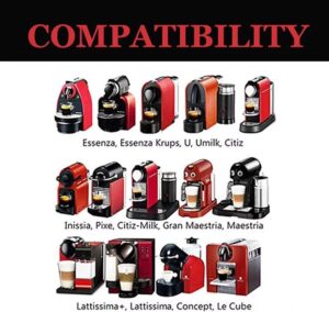 [1PCS+Brash+Spoon] Reusable Capsules Refillable Coffee Pod for Capsule for Coffee Machine Color As Shown-B0DJ98FM72