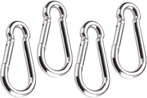 Spring Snap Hook Storng Clip Heavy Duty Steel For Swing seat Securing tents, tarps, and canopies. Connecting ropes, chains, and tools. Craft and decorative uses. Multi Uses-B0DWFX735C