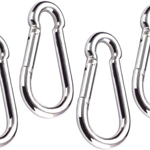613R09oM0cL._AC_SL1500_ Spring Snap Hook Storng Clip Heavy Duty Steel For Swing seat Securing tents, tarps, and canopies. Connecting ropes, chains, and tools. Craft and decorative uses. Multi Uses-B0DWFX735C