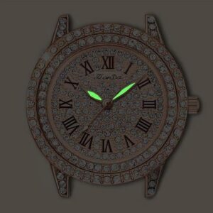 [ 1pcs -Rose Gold] Shining Diamond Watch Luxury Women Brand Quartz Gold Bracelet Watches Ladies Zircon Crystal Top Elegant Wristwatch Clock Gifts-B0D1GZ2NXN