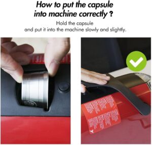 Reusable Coffee Capsule, Stainless Steel Capsule for K-Fee Caffitaly Cafissmo with Plastic Spoon Cleaning Brush-B0BWRPVPGD