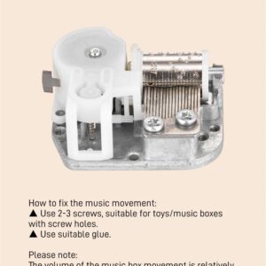 614ztU6xUUL._AC_SL1474_ Music Box Movement Mechanical Clockwork Music Bell Musical Boxes Accessories Home Decor - Volume of the music box movement is relatively small, (Random Melody)-B0DFLQH4GR