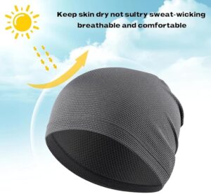 1PCs Summer Cool Running Cap Fashion Bicycle Hat Cycling Sport Caps Headdress Headscarf Hiking Baseball Riding Beanie Men Women Hats (Black)-B0DJ34YVZQ