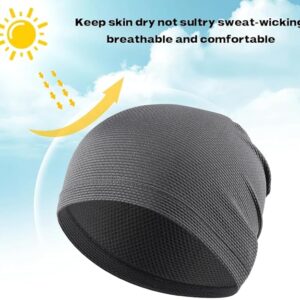 1PCs Summer Cool Running Cap Fashion Bicycle Hat Cycling Sport Caps Headdress Headscarf Hiking Baseball Riding Beanie Men Women Hats (Black)-B0DJ34YVZQ