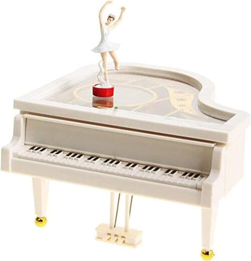 MySouq-Store Auto Piano Music Box with Ballerina-B0CPMFYVVL