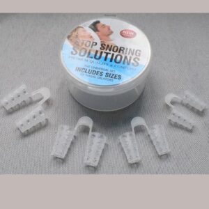 4 PC - Prevent SnoringNose Congestion Help SleepSnoring DeviceNose Breathing Relieve SnoringAid Nasal Congestion Clip Cure Snoring Tool (White, Mixed Size)-B0DY6R53N1