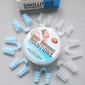 4 PC - Prevent SnoringNose Congestion Help SleepSnoring DeviceNose Breathing Relieve SnoringAid Nasal Congestion Clip Cure Snoring Tool (Blue, Mixed Size)-B0DY6NB1FP