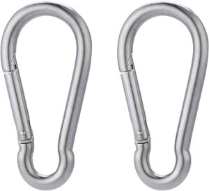 Spring Snap Hook Storng Clip Heavy Duty Steel For Swing seat Securing tents, tarps, and canopies. Connecting ropes, chains, and tools. Craft and decorative uses. Multi Uses-B0DWFX735C