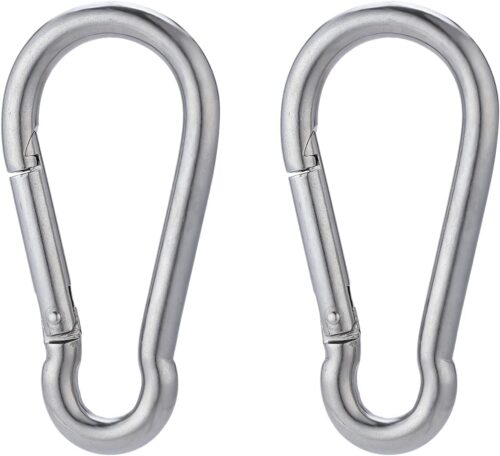 MySouq-Store Spring Snap Hook Storng Clip Heavy Duty Steel For Swing seat Securing tents, tarps, and canopies. Connecting ropes, chains, and tools. Craft and decorative uses. Multi Uses-B0DWFX735C