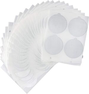 Blingbin Capsules Cup Film, 100pcs Stickers Self Adhesive Aluminum Foil Lids Coffee Capsule Cup Sealed Film-B095CQLLQB
