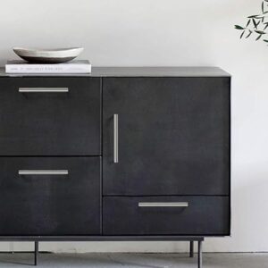 Kitchen Door Handles Brushed Nickel Stainless Steel Bathroom Cabinet T Bar Handle Furniture Drawer Pulls Cupboard Knobs (96mm Hole Centers - 150mm Long) 5 Pack-B0DYKNXXY4