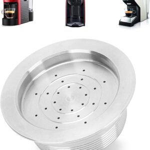 Reusable Coffee Capsule,Refillable Coffee Pods with Spoon Brush,Stainless Steel Coffee Capsule, 304 Stainless Steel Material for LAVAZZA A MODO MIO Series-B0BW9JXCNC