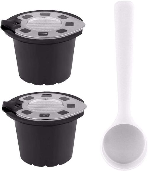 Refillable Coffee Capsule - 2 Cups, 1 Scoop, Set for Nespresso-B083TKX5W4