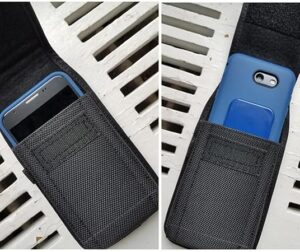 Tactical Cell Phone Pouch Holster with Free D Shaped Buckle Protable Wallet Card Waist Pack Outdoor Sports Nylon Carrying Case - Vertical (XXL) 17.5 * 10CM-B0DB76328L